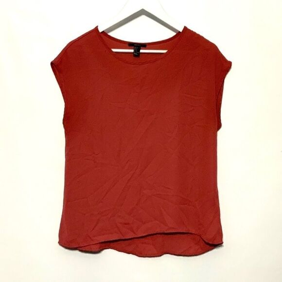Forever 21 Rust colored sleeveless blouse - Picture 1 of 3